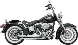 Bassani xhaust KIPUFOGÓ FIREFLIGHT SLASH CUT CHROME Harley Davidson FLSTC 1450 Heritage Softail Classic motor kipufogó