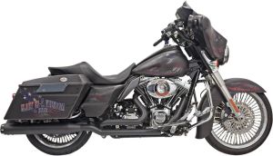 Bassani xhaust KIPUFOGÓ SYSTEM TRUE-DUAL DOWN UNDER STRAIGHT BLACK Harley Davidson FLHTC 1584 Electra Glide Classic motor kipufogó