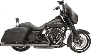 Khrome werks KIPUFOGÓ SYSTEM 2 INTO 2 WITH TWO-STEP CROSSOVER HEADER BLACK Harley Davidson FLHR 1690 ABS Road King 110th Anniversary motor kipufogó