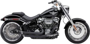 Cobra EXH BK SPD SD FLFBS FXBRS Harley Davidson FLFB 1750 ABS Softail Fat Boy 107 motor kipufogó