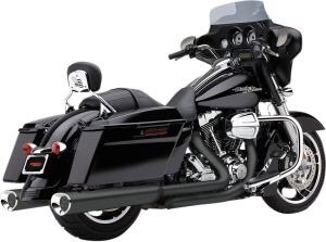 Cobra KIPUFOGÓDOB 5-1/2" TAPERED FELCSÚSZTATHATÓ RAVEN TRI-FLO BLACK Harley Davidson FLHRI 1340 EFI Road King motor kipufogó