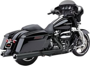Cobra KIPUFOGÓDOB 4-1/2" ROUND FELCSÚSZTATHATÓ POWR-FLO RAVEN BLACK Harley Davidson FLHRI 1450 EFI Road King motor kipufogó