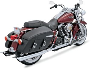 Bassani xhaust HEADER TRUE DUALS CHROME Harley Davidson FLTRI 1340 EFI Road Glide motor kipufogó