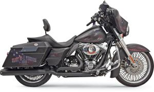 Bassani xhaust HEAD PIPES TRUE DUAL DOWN UNDER BLACK TOURING Harley Davidson FLHR 1690 ABS Road King motor kipufogó