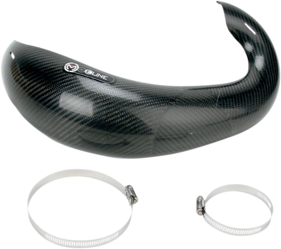 Moose racing hard-parts CARBON FIBER PIPE GUARD FOR 2-STROKE FMF KIPUFOGÓ HONDA CR 250 R  motor kipufogó 0