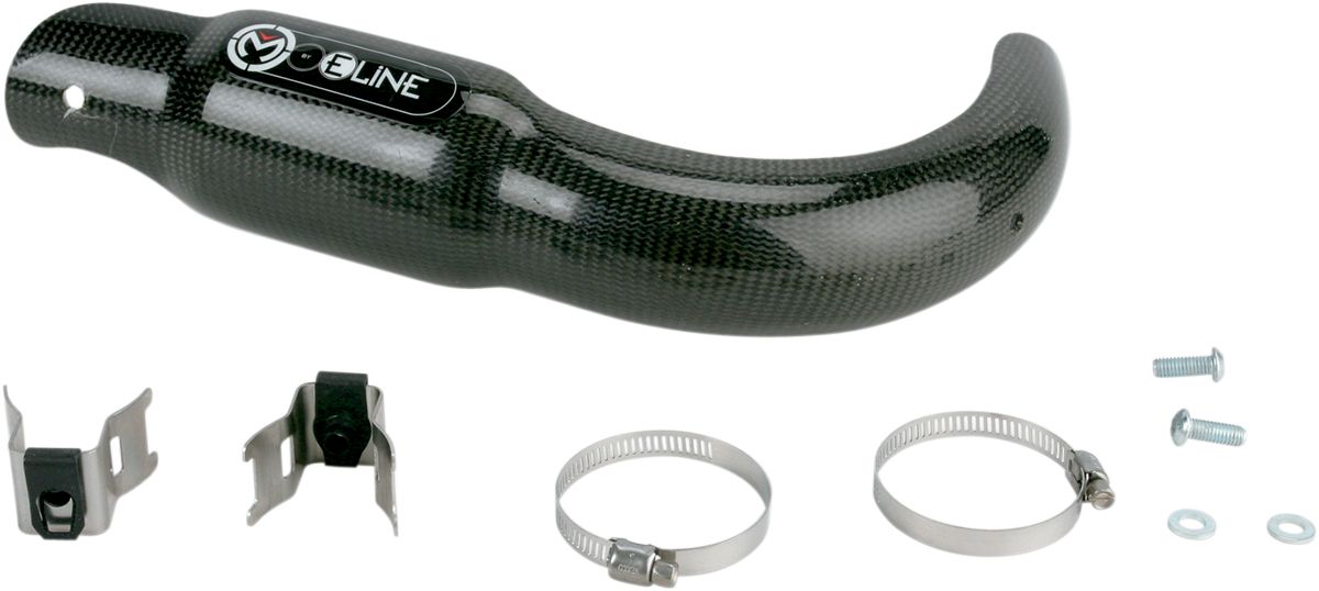 Moose racing hard-parts CARBON FIBER PIPE GUARD FOR 4-STROKE FMF/FMF POWER BOMB KIPUFOGÓ YAMAHA YZ 450 F  motor kipufogó 0