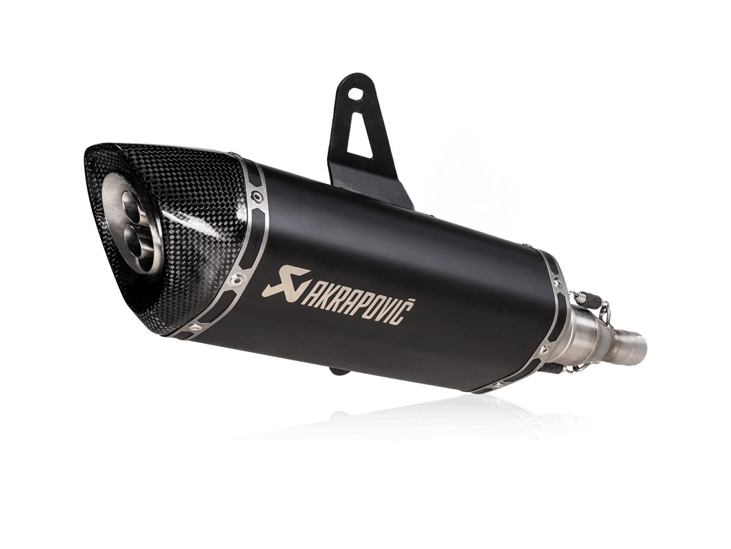 Akrapovic FELCSÚSZTATHATÓ LINE KIPUFOGÓ BLACK ROZSDAMENTES CARBON END CAP ITALJET DRAGSTER 125 ABS  motor kipufogó 0