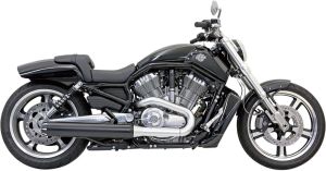 Bassani xhaust KIPUFOGÓ STRAIGHT CUT BLACK Harley Davidson VRSCF 1250 ABS V-Rod Muscle motor kipufogó 0