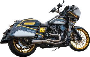 Bassani xhaust EXH 2:1 MERCURY MD M8 B/C Harley Davidson FLTRX 1750 ABS Road Glide 107 motor kipufogó