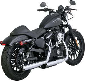 Vance & hines KIPUFOGÓ TWIN SLASH 3" CHROME Harley Davidson XL 1200 XS ABS Sportster Forty-Eight Special motor kipufogó
