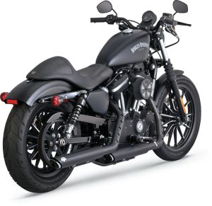 Vance & hines KIPUFOGÓ TWIN SLASH 3" BLACK Harley Davidson XL 1200 XS ABS Sportster Forty-Eight Special motor kipufogó