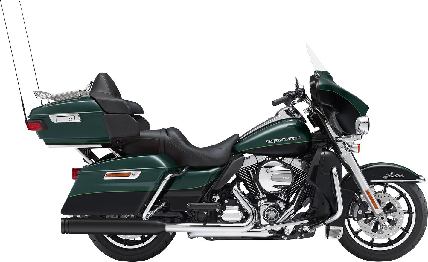 Kesstech EC MUF FLT RND BK Harley Davidson FLHR 1584 Road King motor kipufogó 0