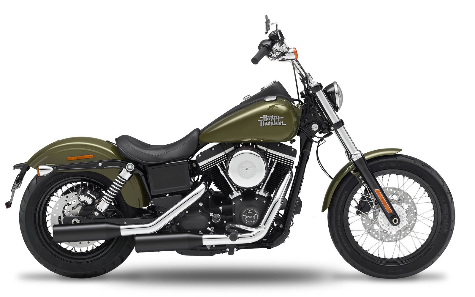 Kesstech EC MUF FX SC BK Harley Davidson FXDB 1584 Dyna Street Bob motor kipufogó 0