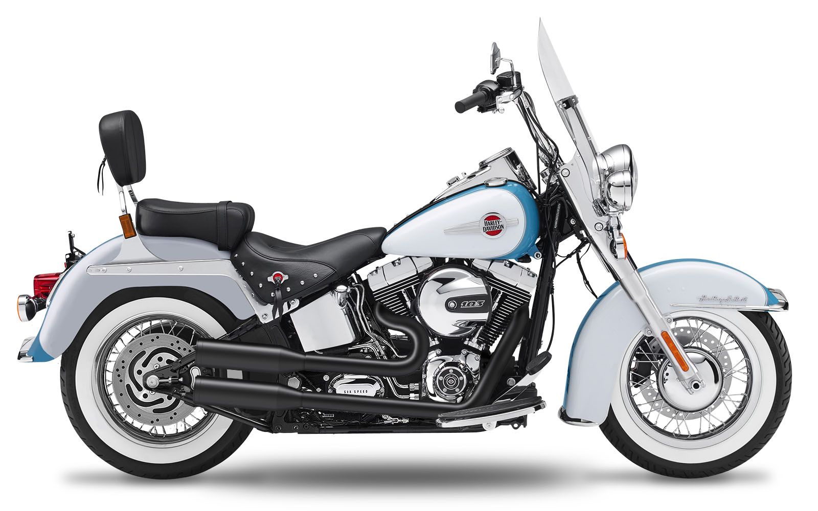 Kesstech EC MUF FXBB SC BK Harley Davidson FLSTSC 1584 Softail Springer Classic motor kipufogó 0