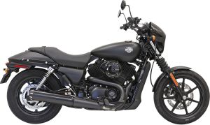 Bassani xhaust KIPUFOGÓ 4" STRAIGHT CAN STYLE BLACK STREET KIPUFOGÓ Harley Davidson XG 750 Street Rod motor kipufogó