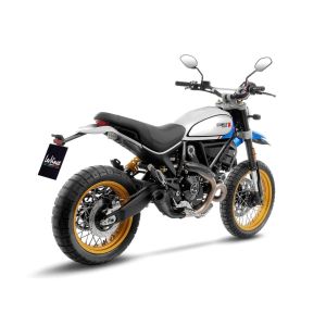 Leovince LV-10 FULL BLACK SLIP-ON MUFFLER STAINLESS STEEL DUCATI SCRAMBLER 803 ABS Desert Sled motor kipufogó