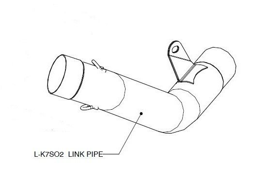 Akrapovic LINK PIPE STAINLESS STEEL BMW S 1000 R ABS  motor kipufogó 0