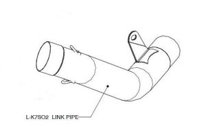 Akrapovic LINK PIPE STAINLESS STEEL BMW S 1000 RR ABS  motor kipufogó