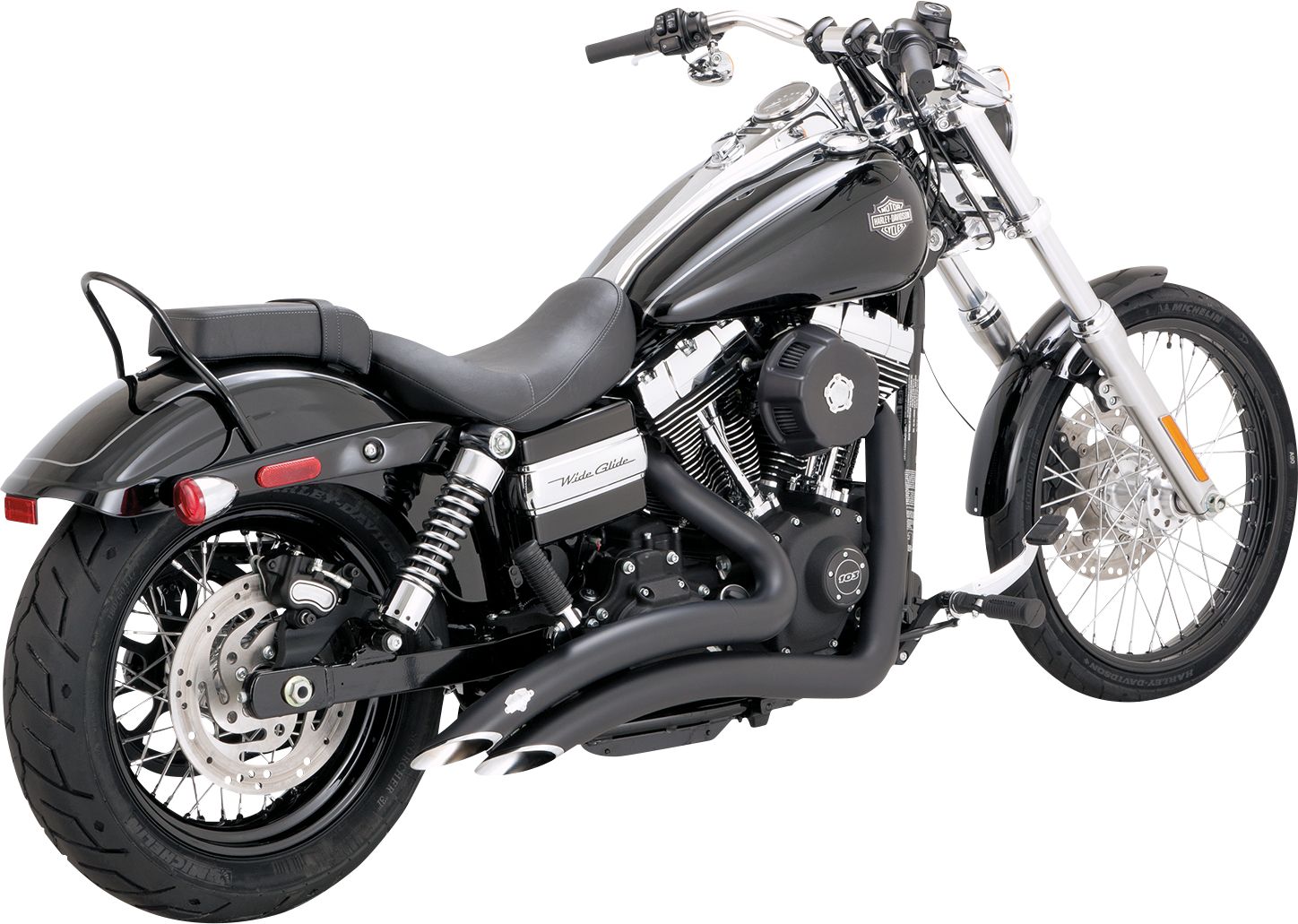 Vance & hines EXHAUST BR.BL.PCX.12-17DY Harley Davidson FXDCI 1450 EFI Dyna Super Glide Custom motor kipufogó 0