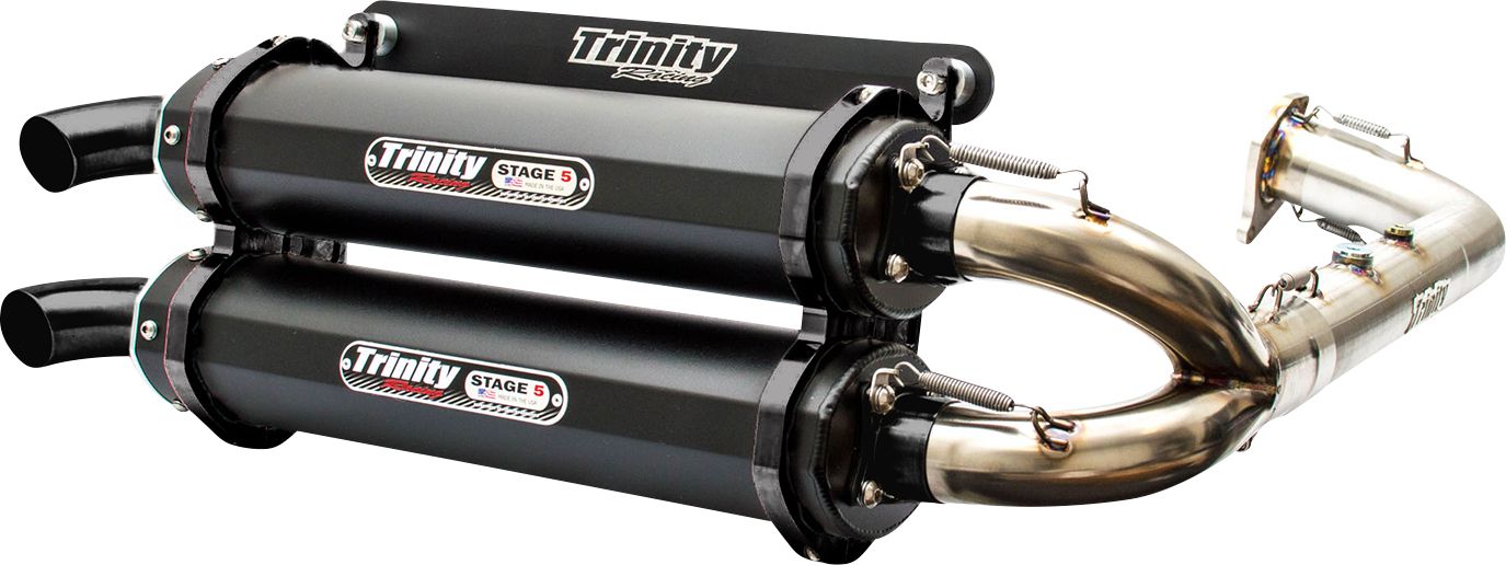 Trinity racing EXHAUST RZR TURBO BK CRKT POLARIS RZR XP 4 1000 TURBO 4X4 EPS 64