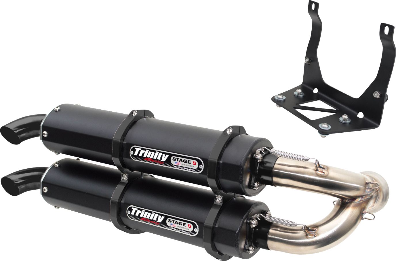 Trinity racing MUFFLER CAN AM X3 BKCRKT CAN AM (BRP) MAVERICK TURBO 900 R EFI 4X4 X3 DPS motor kipufogó 0