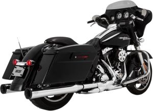 Vance & hines KIPUFOGÓDOB ELIMINATOR 400 CHROME BLACK Harley Davidson FLHTCUI 1340 EFI Electra Glide Ultra Classic Special Anniversary Edition motor kipufogó