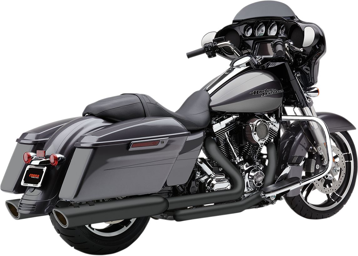 Cobra KIPUFOGÓDOB 3-1/2" ROUND SLIP ON 909 BLACK Harley Davidson FLHR 1750 ABS Road King 107 motor kipufogó 0