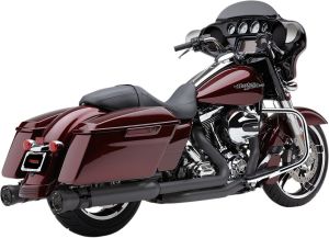 Cobra KIPUFOGÓDOB 4-1/2" ROUND FELCSÚSZTATHATÓ RACE-PRO RAVEN BLACK Harley Davidson FLHX 1750 ABS Street Glide 107 motor kipufogó
