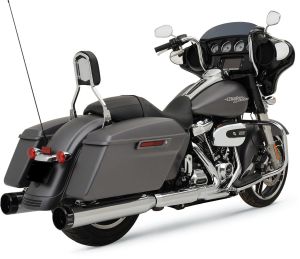 Khrome werks KIPUFOGÓDOB 4.5" HP-PLUS® FELCSÚSZTATHATÓ W/BILLET TIPPED CHROME/BLACK Harley Davidson FLHXS 1750 ABS Street Glide Special Anniversary 107 motor kipufogó