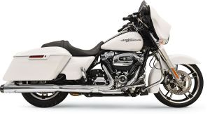 Bassani xhaust KIPUFOGÓDOB FELCSÚSZTATHATÓ 4" DNT ELIMINATOR ROUND CROSS-OVER CHROME Harley Davidson FLTRX 1750 Road Glide 107 motor kipufogó