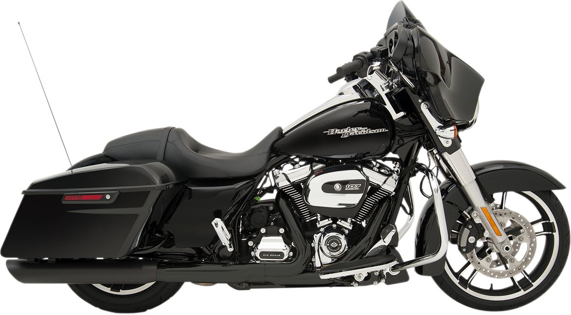 Drag specialties KIPUFOGÓDOB FELCSÚSZTATHATÓ 4" SLASHDOWN BLACK Harley Davidson FLHR 1750 ABS Road King 107 motor kipufogó 0